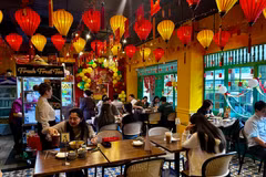 Quán Phở Kim trong khuôn viên Bệnh viện Metropolitan tại thủ đô Manila (Philippines). (Ảnh: Đỗ Vân/TTXVN)