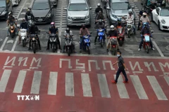 Quang cảnh đường phố tại Bangkok, Thái Lan. (Ảnh: THX/TTXVN)