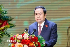 Chủ tịch Quốc hội Trần Thanh Mẫn phát biểu. (Ảnh: Doãn Tấn/TTXVN)