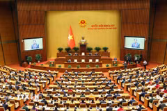 Chủ tịch Quốc hội Trần Thanh Mẫn phát biểu khai mạc Kỳ họp bất thường lần thứ 9, Quốc hội khóa XV. (Ảnh: Phạm Kiên/TTXVN)