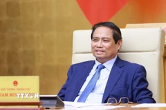 Thủ tướng Phạm Minh Chính chủ trì Phiên họp Chính phủ về tình hình phân cấp, phân quyền. (Ảnh: Dương Giang/TTXVN)