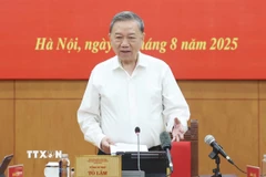Tổng Bí thư Tô Lâm phát biểu. (Ảnh: Thống Nhất/TTXVN)