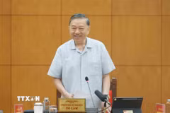 Tổng Bí thư, Chủ tịch nước Tô Lâm, Trưởng ban Chỉ đạo Trung ương phát biểu. (Ảnh: Thống Nhất/TTXVN)