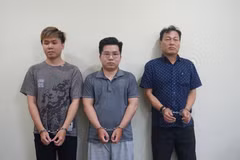 Từ trái qua: Nguyễn Hoàng Tân, Nguyễn Đức Minh, Lê Văn Cần. (Nguồn: Báo Người Lao Động)