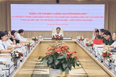 Quang cảnh buổi làm việc. (Ảnh: Hải Ngọc/TTXVN)