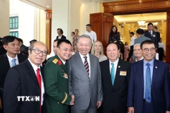 Tổng Bí thư Tô Lâm và các đại biểu. (Ảnh: Thống Nhất/TTXVN)