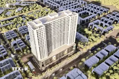 Phối cảnh Dự án nhà ở xã hội tại ô đất NO1 khu đô thị Hạ Đình (Hà Nội) cung cấp 440 căn hộ cho người thu nhập thấp. (Ảnh: TTXVN phát)