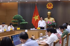 Phó Thủ tướng Hồ Quốc Dũng chủ trì họp Hội đồng thẩm định điều chỉnh Quy hoạch sử dụng đất quốc gia. (Ảnh: Lâm Khánh/TTXVN)