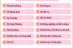 Chính phủ nhiệm kỳ Quốc hội khóa XVI có 14 Bộ, 3 cơ quan ngang Bộ