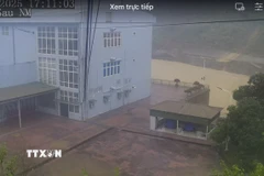 Hình ảnh hoạt động bình thường trực tiếp tại Thủy điện Bản Vẽ do Cơ quan chức năng cung cấp. (Ảnh: TTXVN phát)