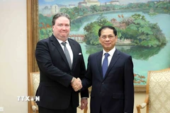 Phó Thủ tướng Bùi Thanh Sơn tiếp Đại sứ Hoa Kỳ tại Việt Nam Marc E. Knapper. (Ảnh: An Đăng/TTXVN)