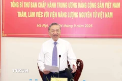 Tổng Bí thư Tô Lâm phát biểu. (Ảnh: Thống Nhất/TTXVN)