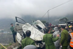 Hiện trường vụ tai nạn. (Nguồn: Facebook Otofun)