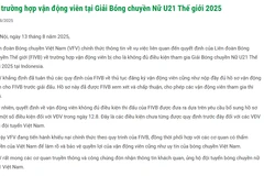 VFV khiếu nại chính thức việc VĐV bóng chuyền nữ U21 không đủ điều kiện thi đấu