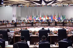 Toàn cảnh Hội nghị thượng đỉnh G20 ở Johannesburg, Nam Phi, ngày 22/11/2025. (Ảnh: Anadolu Agency/TTXVN)