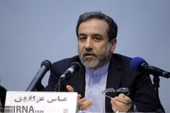 Ngoại trưởng Iran Abbas Araqchi phát biểu tại thủ đô Tehran, Iran. (Nguồn: IRNA/TTXVN)