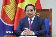 Thủ tướng Phạm Minh Chính gửi thông điệp nhân dịp 58 năm kỷ niệm ngày thành lập Hiệp hội các nước Đông Nam Á (ASEAN), và 30 năm Việt Nam tham gia ASEAN. (Ảnh: Dương Giang/TTXVN)