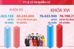 Bầu cử Quốc hội và HĐND: 99,70% cử tri cả nước tham gia bỏ phiếu