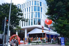 Tòa nhà Trung tâm Khởi nghiệp sáng tạo Thành phố Hồ Chí Minh (SIHUB) có quy mô gần 17.000m2, vận hành theo mô hình hợp tác công- tư. (Ảnh: Thu Hoài/TXVN)