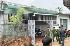 Căn nhà xảy ra vụ việc đang được công an điều tra. (Ảnh: Tường Quân/TTXVN)