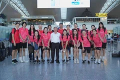 13 vận động viên bóng chuyền nữ Việt Nam sang Thái Lan dự giải thế giới