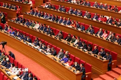 Quang cảnh phiên khai mạc Đại hội XIV của Đảng. (Ảnh: TTXVN)