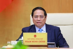 Thủ tướng Phạm Minh Chính chủ trì Phiên họp Chính phủ chuyên đề về xây dựng pháp luật tháng 6 năm 2025. (Ảnh: Dương Giang/TTXVN)