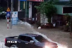 Thái Nguyên: Mưa lớn khiến nhiều tuyến đường ngập sâu trong nước