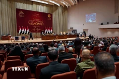 Quang cảnh một phiên họp Quốc hội Iraq ở thủ đô Baghdad. (Ảnh: THX/TTXVN)