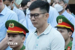 Bị cáo Nguyễn Duy Hưng, cựu Chủ tịch Tập đoàn Thuận An bị đề nghị mức án từ 10-11 năm tù. (Ảnh: Phạm Kiên/TTXVN)