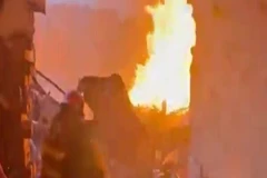 Hiện trường vụ nổ. (Nguồn: mehrnews.com)