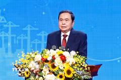 Chủ tịch Quốc hội Trần Thanh Mẫn phát biểu. (Ảnh: Doãn Tấn/TTXVN)