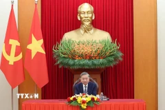 Tổng Bí thư Tô Lâm điện đàm với Chủ tịch Hội đồng châu Âu António Costa. (Ảnh: Thống Nhất/TTXVN)