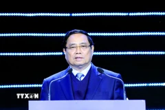 Thủ tướng Phạm Minh Chính tới dự và phát biểu chỉ đạo. (Ảnh: Tuấn Anh/TTXVN)