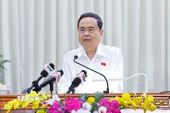 Chủ tịch Quốc hội Trần Thanh Mẫn phát biểu. (Ảnh: Doãn Tấn/TTXVN)