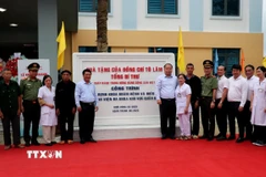 Khánh thành dự án Khoa khám bệnh và điều trị, Bệnh viện Đa khoa khu vực Quản Bạ, Tuyên Quang. (Ảnh: Đức Thọ/TTXVN)