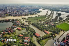 Trạm bơm Cống Bún, Bắc Giang. (Ảnh: Danh Lam/TTXVN)