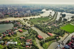 Trạm bơm Cống Bún, Bắc Giang. (Ảnh: Danh Lam/TTXVN)