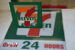 Logo của chuỗi cửa hàng tiện lợi 7-Eleven ở Sydney, Australia ngày 1/9/2015. (Ảnh: AFP/TTXVN)