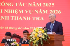 Phó Thủ tướng Thường trực Nguyễn Hòa Bình phát biểu chỉ đạo. (Ảnh: Văn Điệp/TTXVN)