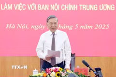 Tổng Bí thư Tô Lâm phát biểu. (Ảnh: Thống Nhất/TTXVN)