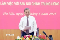 Tổng Bí thư Tô Lâm phát biểu. (Ảnh: Thống Nhất/TTXVN)