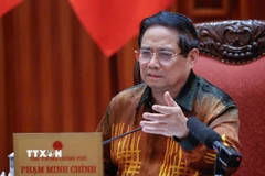 Tháp tài chính Bitexco cùng nhiều định chế tài chính hiện hữu ở khu vực trung tâm Quận 1 là một trong những lợi thế sẵn có để Thành phố Hồ Chí Minh xây dựng Trung tâm tài chính quốc tế. (Ảnh: Hứa Chung/TTXVN)