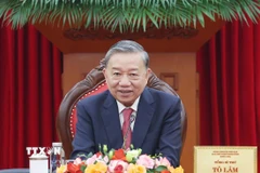 Tổng Bí thư Tô Lâm điện đàm với Tổng thống Hoa Kỳ Donald Trump. (Ảnh: Thống Nhất/TTXVN)