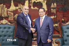 Thủ tướng Phạm Minh Chính tiếp ông Ali Ijaz Ahmad, Chủ tịch kiêm Tổng Giám đốc Tập đoàn Makara Capital Partners. (Ảnh: Dương Giang/TTXVN)