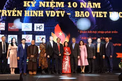 Lễ kỷ niệm 10 năm Việt Đức TV và báo Việt Đức. (Ảnh: Vũ Hiệp/Vietnam+)