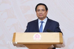 Thủ tướng Phạm Minh Chính chủ trì họp Ban Chỉ đạo quốc gia về hội nhập quốc tế. (Ảnh: Dương Giang/TTXVN)