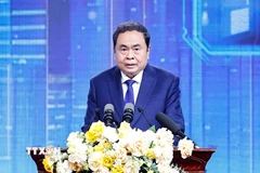 Chủ tịch Quốc hội Trần Thanh Mẫn phát biểu chỉ đạo. (Ảnh: Doãn Tấn/TTXVN)