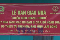 Lâm Đồng: Bàn giao nhà “Quang Trung” đầu tiên cho người dân ở rốn lũ Hàm Thắng