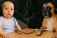 Hai nhân vật trong Podcast Em bé biết nói do Trí tuệ Nhân tạo tạo ra. (Nguồn: YouTube)